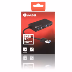 NGS iHub 3.0 USB 3.2 Gen 1 (3.1 Gen 1) Type-A 5000 Mbit/s Noir - Vue supplémentaire 5