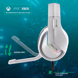 NGS GHX-515 Casque Avec fil Arceau Jouer USB Type-A Blanc - Vue supplémentaire 9