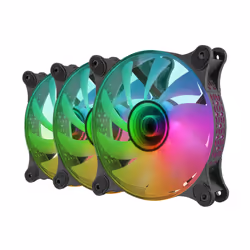 Mars Gaming MF3DKIT système de refroidissement d'ordinateur Boitier PC Ventilateur 12 cm Noir 3 pièce(s) - Vue supplémentaire 4
