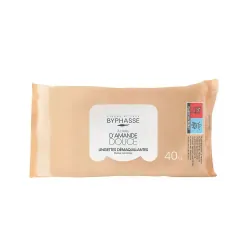 BYPHASSE LINGETTES DEMAQUILLANTES AMANDE DOUCE BT/40