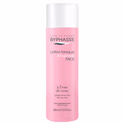 BYPHASSE LOTION TONIQUE A L’EAU DE ROSE 500ML, pour tous types de peaux.