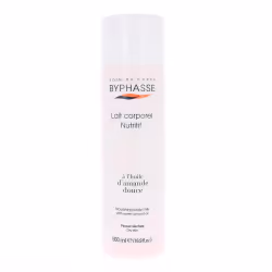 BYPHASSE LAIT CORPOREL NUTRITIF A L’HUILE D’AMANDE DOUCE 500ML, pour peaux sèches.