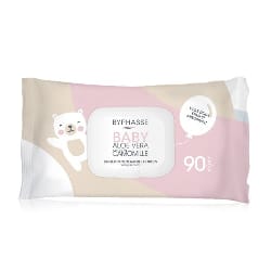 BYPHASSE BABY LINGETTES ALOE VERA EXTRAIT DE CAMOMILLE, 90 UNITÉS