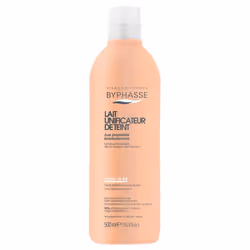 Le lait unificateur de teint à l’extrait de blé diminue l’intensité de la couleur des tâches sur le visage, le cou, les mains ...