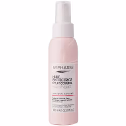 L’huile protectrice éclat couleur Byphasse avec filtres UV, enrichie en pivoine, fleur d’oranger, rose et romarin, protège la ...