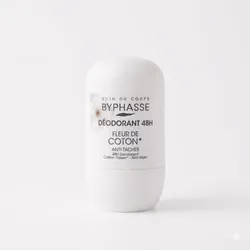 BYPHASSE Deodorant Roll On Anti Taches Fleur de Coton 50ml