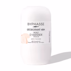Le déodorant 48H BYPHASSE à l'huile d'amande douce et à l'action anti-transpirante offre un parfum aux huiles essentielles na ...
