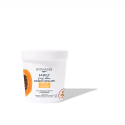 Le masque capillaire Byphasse Family Fresh Délice pour tous types de cheveux nourrit et hydrate en profondeur, laissant les c ...