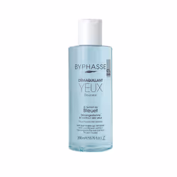 Le démaquillant yeux Douceur Byphasse à l’extrait de bleuet, nettoie en douceur et élimine efficacement le maquillage.