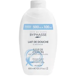 Byphasse Lait de Douche Caresse Fleur de Coton 600ml