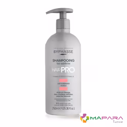 Le Shampooing Lissant Byphasse lisse durablement votre chevelure sans l'alourdir et apporte de la brillance. Il facilite le d ...