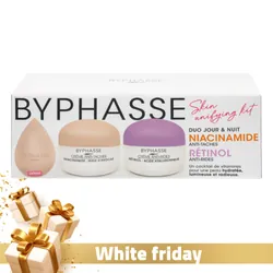 BYPHASSE KIT SKIN UNIFYING CREMES NIACINAMIDE 50ML ET RETINOL 50ML+BEAUTY BLENDER (OFFERT)