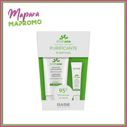 Babé purifying peaux grasses à tendance acnéique gel nettoyant + gel stop acnés locales