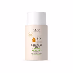 Babé Super Fluid Color Matifiant Spf50 50ml est un photoprotecteur facial coloré qui offre une haute protection pour un usage ...