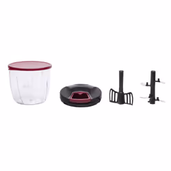 JATA HMAQ4506 ustensile pour râper et émincer Noir, Rouge, Transparent
