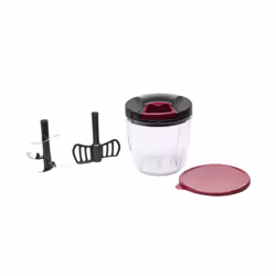 JATA HMAQ4506 ustensile pour râper et émincer Noir, Rouge, Transparent - Vue supplémentaire 5