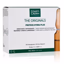Le sérum facial MartiDerm The Originals Proteos Hydra Plus SP est un produit à teneur élevée en substances actives. Il constitue donc un soin de luxe pour votre visage.