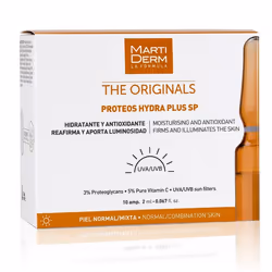 MARTIDERMThe originalsProteos hydra plus SPHydratante et antioxydanteRaffermit et illumine la peau3 % de protéaglycanes et 5% ...