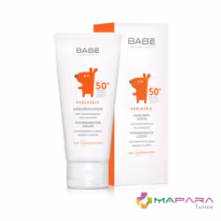 BABE PEDIATRIC LOTION SOLAIRE SPF50+ est une haute protection solaire destinée à la peau délicate des bébés et des enfants. I ...