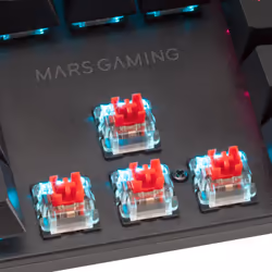 Mars Gaming MK422 clavier USB AZERTY Français Noir - Vue supplémentaire 5