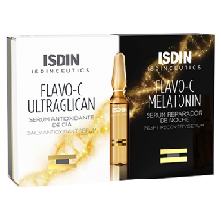 Isdin Isdinceutics Flavo-C Ultraglican 10 Ampoules + Flavo-C Melatonin 10 Ampoules