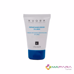 Kuora crème mains réparatrice à l’urée est indiquée comme protection et hydratante pour les mains sèches, abîmées ou  ...