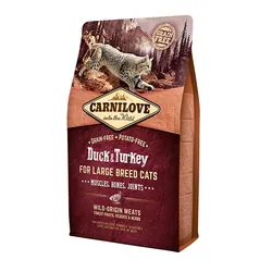 CARNILOVE Duck & Turkey croquette pour chat 2 kg Adulte Canard, Dinde