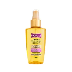 BIOBLAS HUILE DE SOIN CAPILLAIRE KERATIN ET COLLAGEN REPARATRICE 100 ML