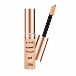 Fond de teint, correcteur et traceur visage 3 en 1 Sensitive Mineral de Top Face :
Base de maquillage multi-usages Sensitive  ...