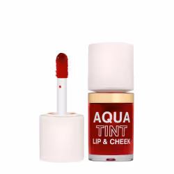 TOPFACE Aqua Tint Lips &amp; Chics est un produit deux-en-un, disponible en trois teintes, conçu pour apporter une touche de  ...