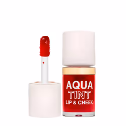 TOPFACE Aqua Tint Lips &amp; Chics est un produit deux-en-un, disponible en trois teintes, conçu pour apporter une touche de  ...