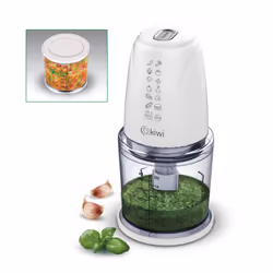 Mini Hachoir sans fil KIWI - Puissance 450W - Capacité 500g - Lames en acier inoxydable - Interrupteur de verrouillage de séc ...