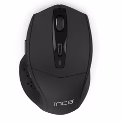 Inca IWM-521, Droitier, Optique, RF sans fil, 1600 DPI, Noir
