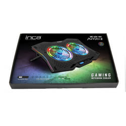 Inca INC-606TGS système de refroidissement pour ordinateurs portables 45,7 cm (18") 1200 tr/min Noir
