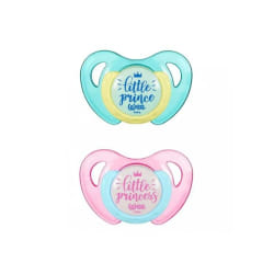 BABY PUR Sucette papillon à motifs No:1 0-6 mois rose