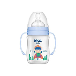 Wee Baby biberon avec anses en plastique Garçon 250ml