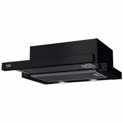 Beko HNT 62210 B, 224 m³/h, Conduit, 60 dB, 60 dB, Semi-intégrée (semi-encastrée), Noir