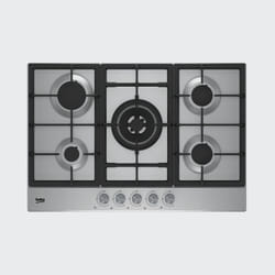 Beko HIAW 75225 SX plaque Acier inoxydable Intégré Gaz 5 zones