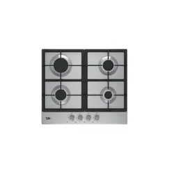 Beko HIAG 64225 SX plaque Acier inoxydable Intégré Gaz 4 zones
