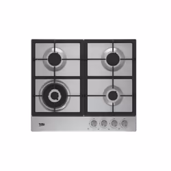 Beko HIAW 64225 SX, Acier inoxydable, Intégré, Gaz, 4 zone(s), 4 zone(s), Régulier