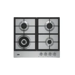Beko HIAW 64225 SX plaque Acier inoxydable Intégré Gaz 4 zones