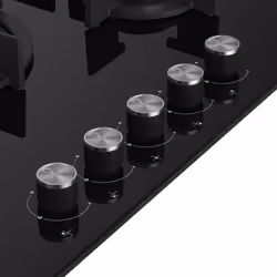 Beko HILW75222S plaque Noir Intégré 75 cm Gaz 5 zones