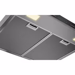 Beko BHCB66641BBHS hotte Montée au mur Noir, Acier inoxydable 710 m³/h A