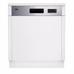 Beko BDSN153E3X, Semi-intégré, Taille maximum (60 cm), Argent, Tactile, LED, 4 Nombre de paniers