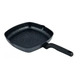 Poêle Grill Ornella KORKMAZ - 28 cm Carrée - Noir (A1120)