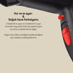 Arzum Linda 2000 W Noir - Vue supplémentaire 4