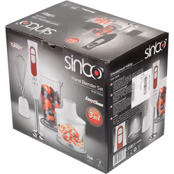 Sinbo SHB-3100S blender Mélangeur par immersion 350 W Transparent, Blanc - Vue supplémentaire 7