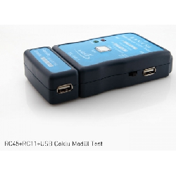 S-Link RJ-45, RJ-11, USB tester Noir, Bleu