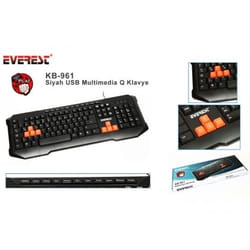 Everest Multimedia clavier USB QWERTY Noir