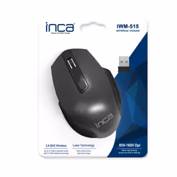 Inca IWM-515 souris Bureau Droitier Bluetooth + USB Type-A Laser 3600 DPI - Vue supplémentaire 5